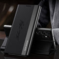 Leather Side Window Flip Case for Samsung Galaxy S26 Series