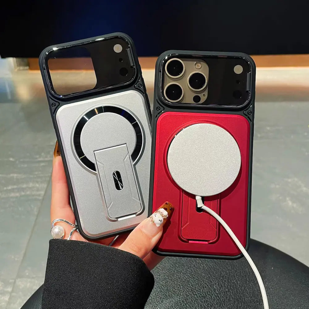 ArmorShield MagSafe iPhone Case with Flip Lens Guard & Stand