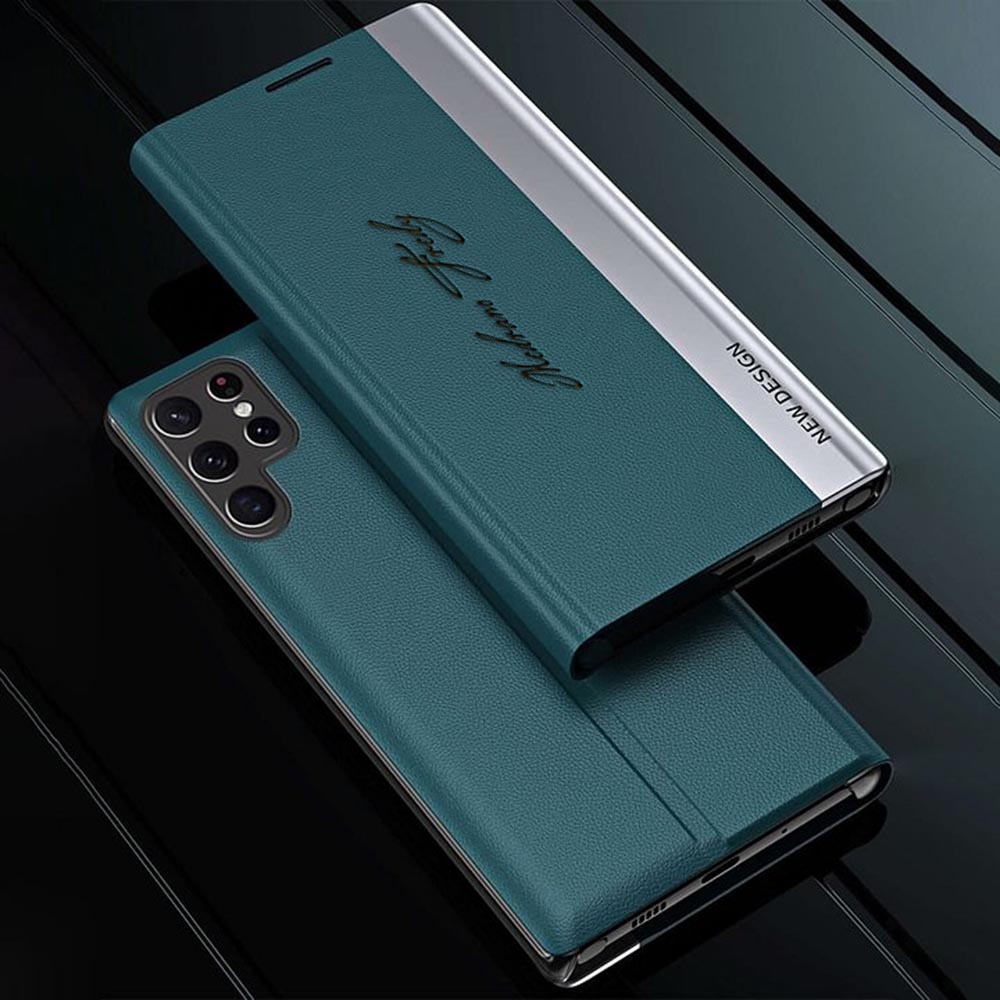 Leather Side Window Flip Case for Samsung Galaxy S26 Series