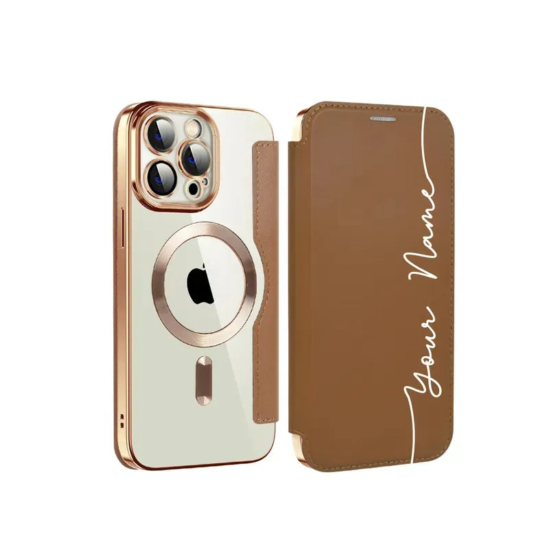 2026 Customized Personalized Leather Flip Samsung Case