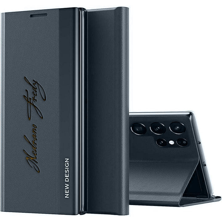 Leather Side Window Flip Case for Samsung Galaxy S26 Series