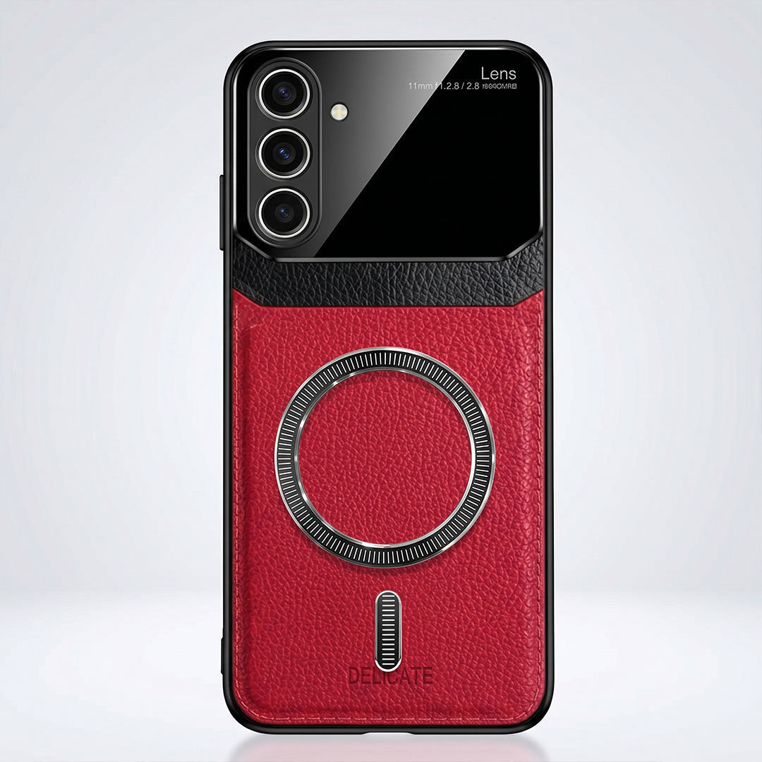 Samsung Galaxy A36 5G Premium Magsafe Magnetic Leather Lens Protective Case