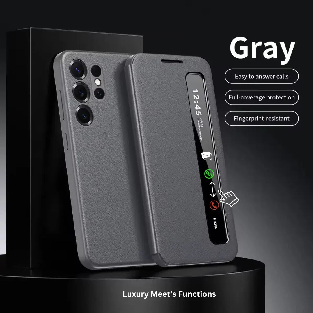 Galaxy S26 Series Side View Window Sleep Case