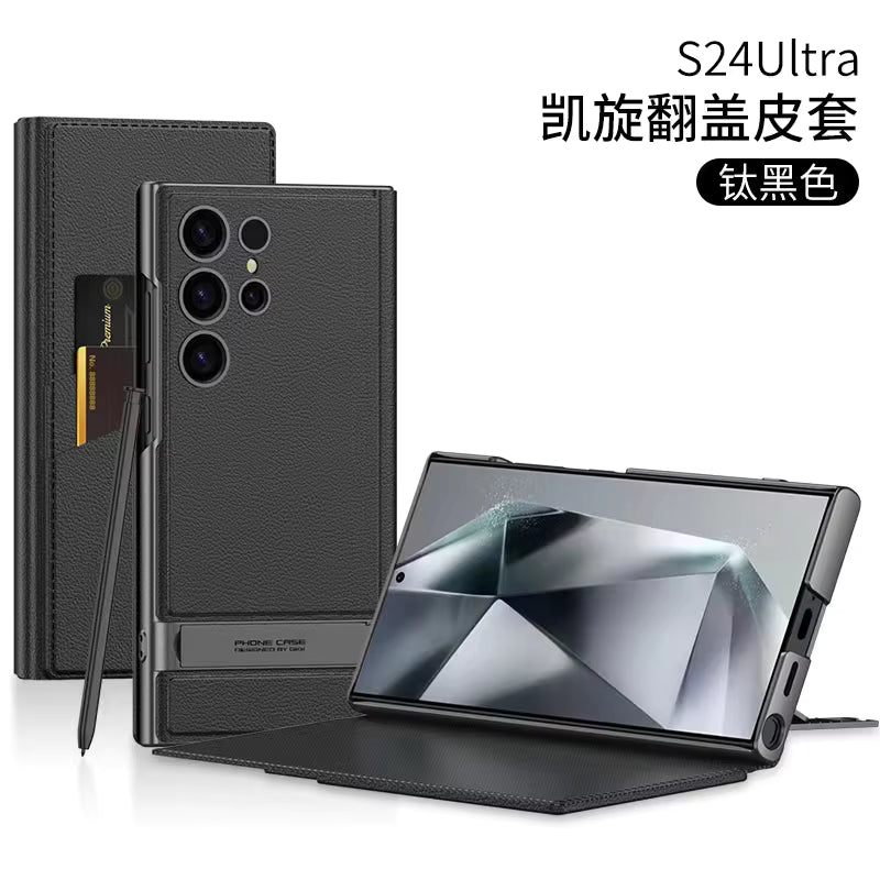 Samsung S26 Series Caseme Flip Leather Kickstand Wallet Case