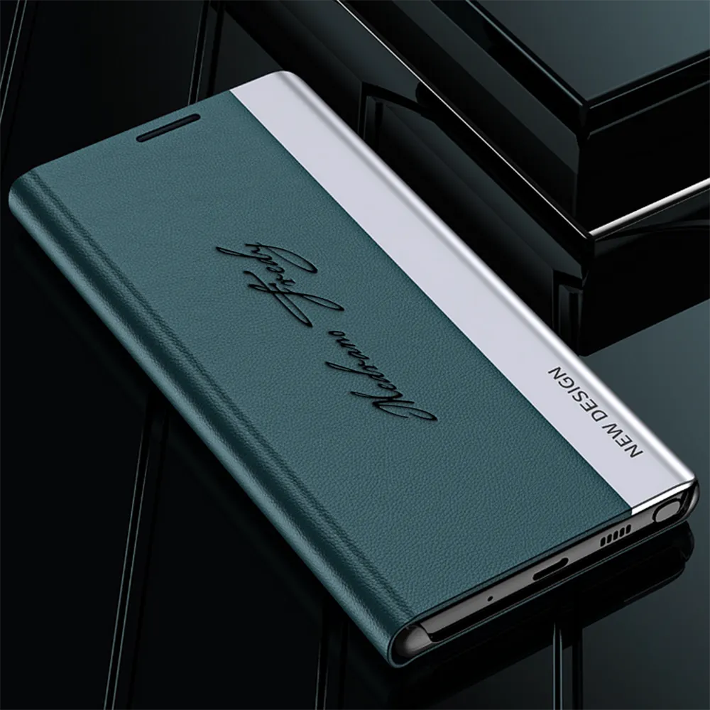 Leather Side Window Flip Case for Samsung Galaxy S26 Series