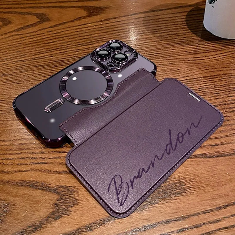 2026 Customized Personalized Leather Flip Samsung Case