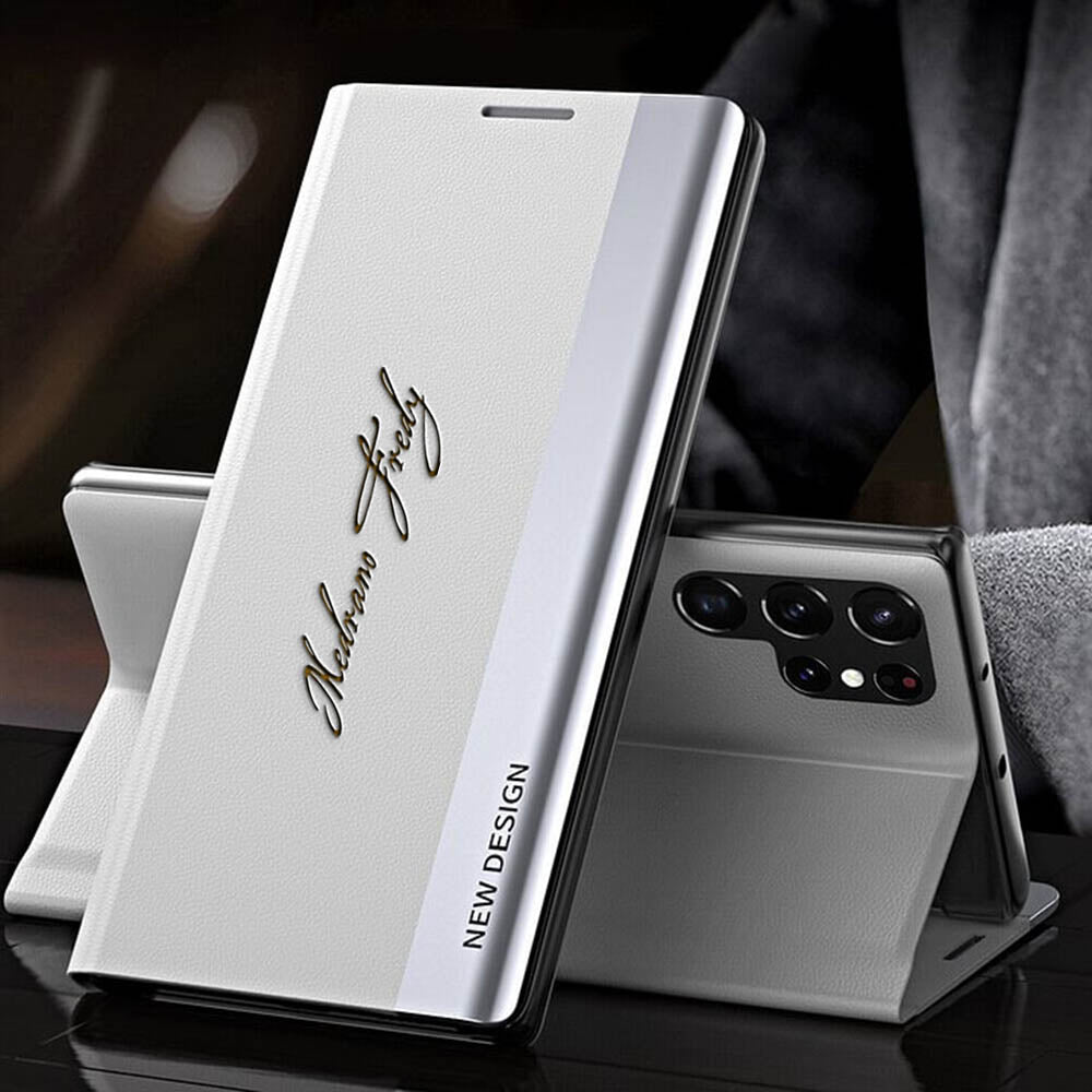 Leather Side Window Flip Case for Samsung Galaxy S26 Series