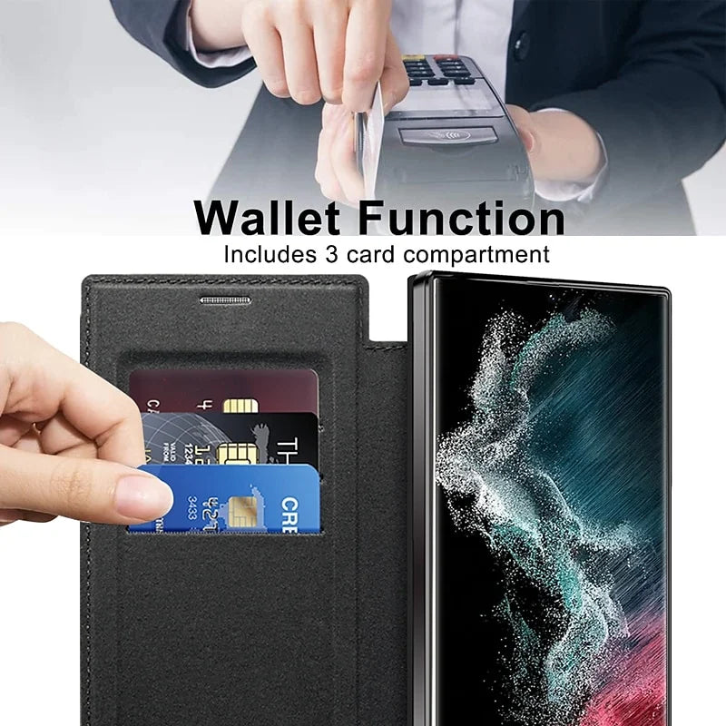 2026 Customized Personalized Leather Flip Samsung Case