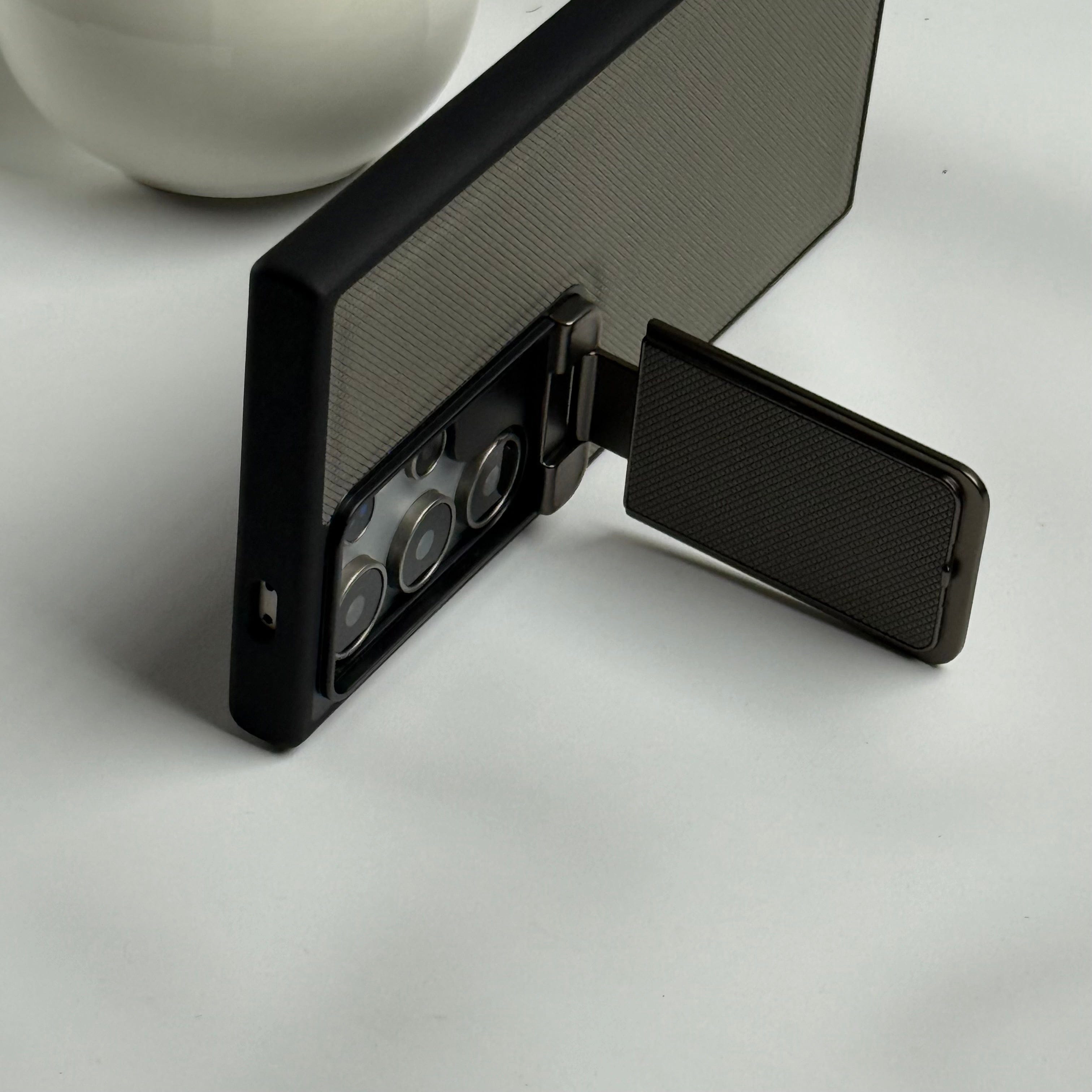 Samsung Galaxy Ultra Series Metal Camera Cap Stand Case Cover