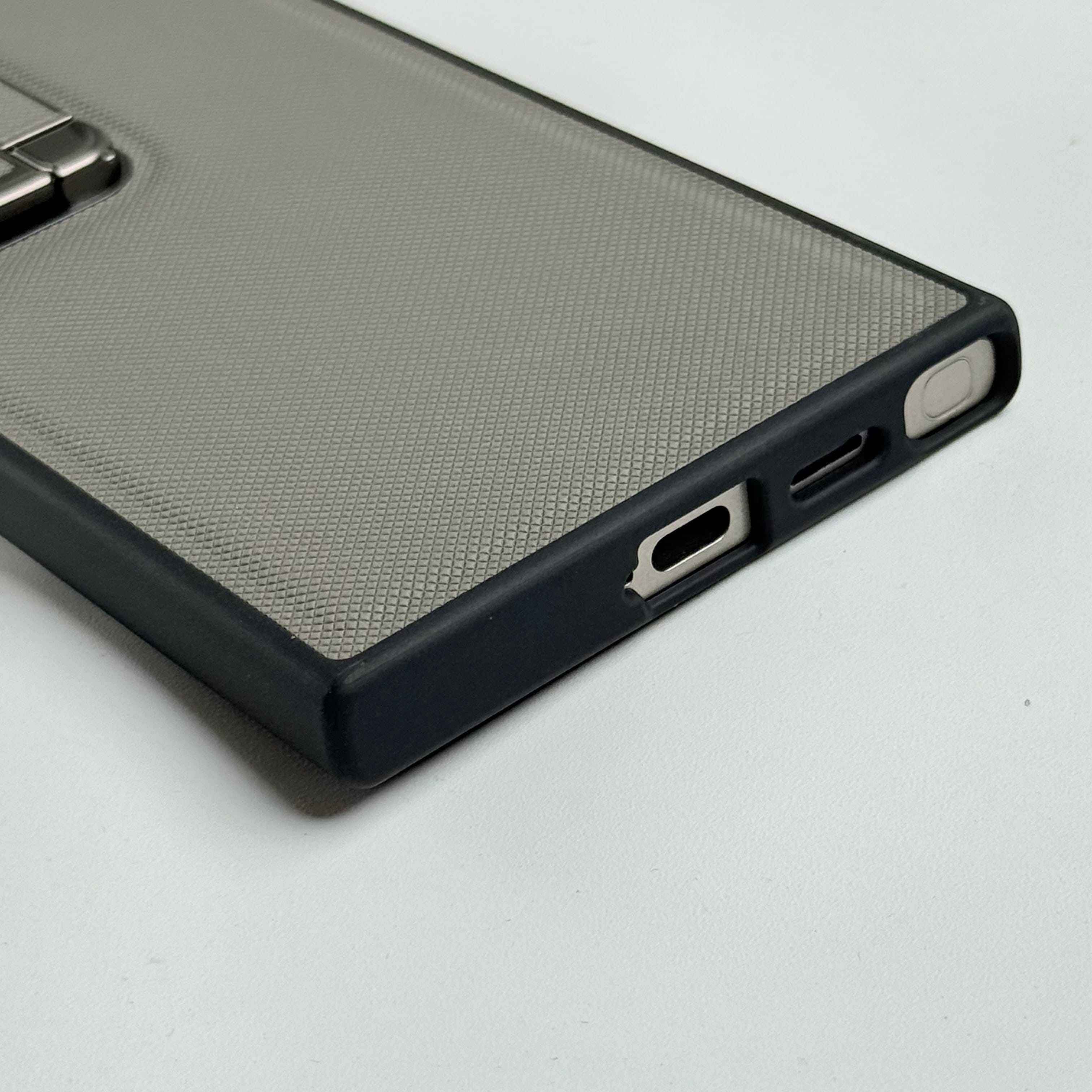 Samsung Galaxy Ultra Series Metal Camera Cap Stand Case Cover